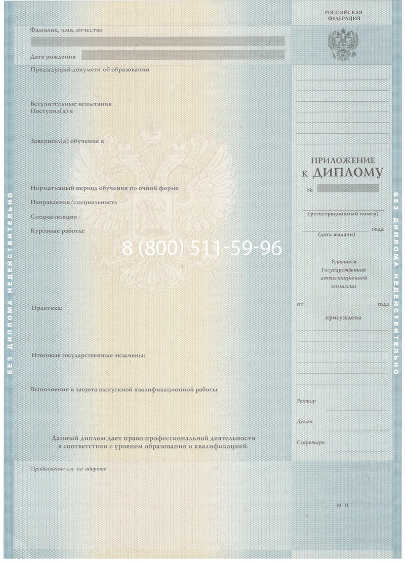 Заказать Диплом бакалавра 2012-2013 годов в Норильске