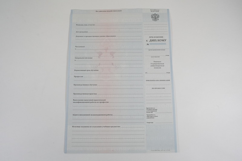 Диплом о начальном образовании  2007-2009 годов в Норильске