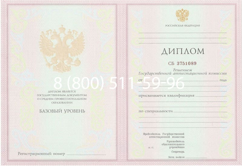 Купить Диплом о среднем образовании 2003-2006 годов в Норильске